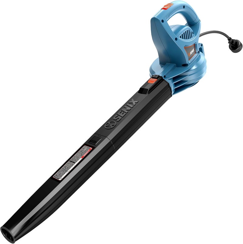 Senix 6 AMP Handheld Electric Leaf Blower, Up to 260 CFM and 155 MPH, Lightweight, 120V (BLE06-L) - Image 1